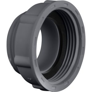 REDUCTIERING SPOELBAK + RUBBERRING 1 1/4" BUITENDRAAD-1 1/2" BINNENDRAAD GRIJS [TEC356405G]