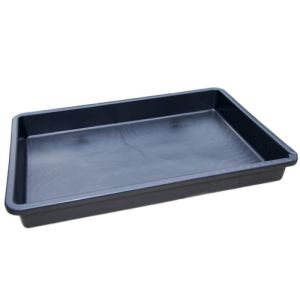 LEKBAK GROOT BUITENMAAT  880X600X100MM ZWART