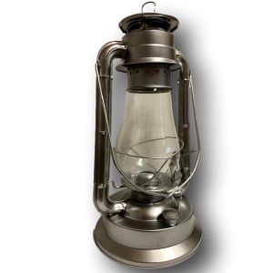 STORMLANTAARN 38 CM KLEUR SILVER