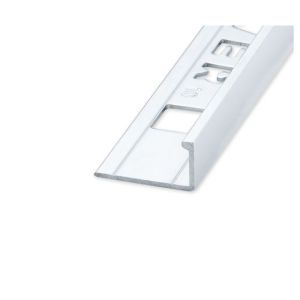 SUBSTRAT TEGELPROFIEL RECHTHOEKIG  ALUMINIUM  ZILVER GLANS 10X2500MM