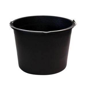 PLASTIC EMMER 5 LTR ZWART B24CM / H19CM
