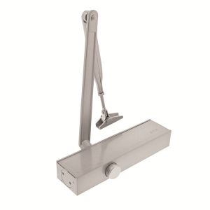 DEURDRANGER/SCHAARARM/PLAAT RECHT GRIJS/OPENINGSDEMPER/2-4/MAX.1100MM-80KG