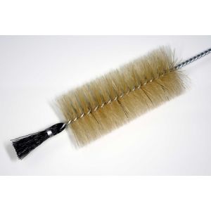 TUITWISSER MET PLUIM WIT VARKENSHAAR  1704000 / 5001