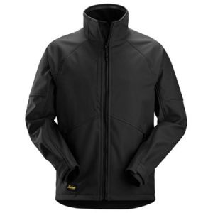 SNICKERS ALLROUNDWORK, SOFTSHELL JACK, ZWART - ZWART (0404), MAAT M