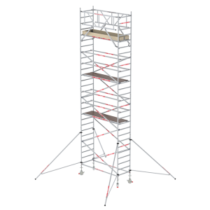 ALTREX ROLSTEIGER RS TOWER 31 PLUS ROLSTEIGER - 9.20 METER WERKHOOGTE - 0.90 METER BREED - 2.45 M HOUTEN PLATFORM - SCHOREN