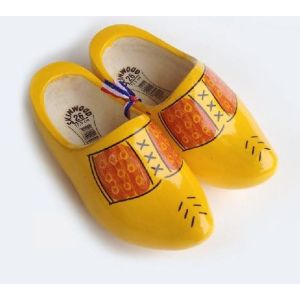 KLOMPEN KAP  POPULIER GEEL 13,5CM MAAT 21