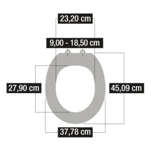 CLOSETZITTING / WC-BRIL DUROPLAST TAROX PLUS AB SC WIT [KSTASC100]