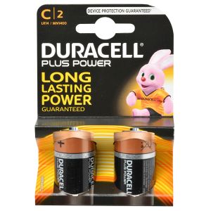 BATTERIJ DURACELL PLUS POWER  LR14 2XC BLISTER á 2