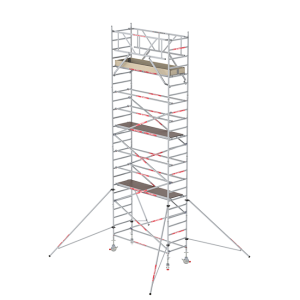 ALTREX ROLSTEIGER RS TOWER 31 PLUS ROLSTEIGER - 8.20 METER WERKHOOGTE - 0.90 METER BREED - 2.45 M HOUTEN PLATFORM - SCHOREN