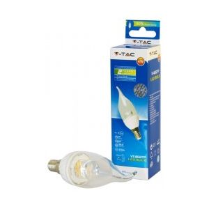 LEDLAMP TIPKAARS 230V-4W E14 HELDER WARM WIT VT-1832TP