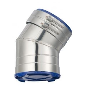 ISODUCT Ø 125 DUBBELWANDIGE BOCHT 35 °