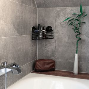 DOUCHEREK 3-IN-1 HOEK ENKEL ZWART [T3402701]