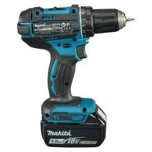  MAKITA DDF482RTJ 18 V BOOR-/SCHROEFMACHINE +2 ACCU'S +LADER