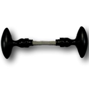 DEURKRUK OVAAL ZWART