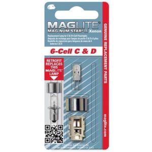 MAGLITE XENON VERVANGINGSLAMP 6-CEL C & D OP BLISTER