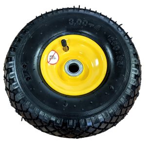 STEEKWAGENWIEL GELE  VELG LUCHT COMPLEET 260X85 AS UIT HET MIDDEN Ø 20MM