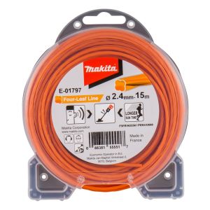 MAKITA KLAVERBLADVORMIG MAAIDRAAD 2,4X15 METER ORANJE E-01797
