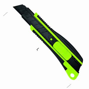 BLACK BLADE SK2 MONOLITE AFBREEKMES 18MM BLACK IN KUNSTSTOF HOUDER, MESDIKTE 1MM SK2 1MM X 18MM X 100MM