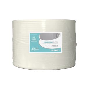 INDUSTRIEPAPIER EURO SELECT CELLULOSE 1-LAAGS 1000 MTR X 24 CM - 1 ROL PER PAK