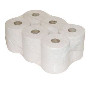 MIDI POETSPAPIER RECYCLED NATUREL 1-LAAGS 300 MTR X 20 CM MET KOKER 