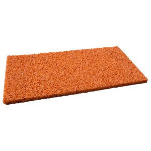 SPONSRUBBER ORANJE VOOR SCHUURBORD 140X280X8MM