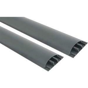 VLOERGOOT 90X20MM GRIJS MET DEKSEL EN TAPE 2M