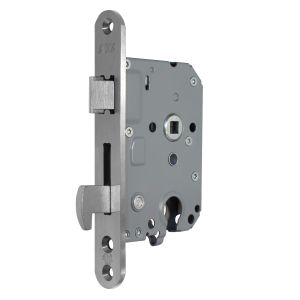 SLUITPLAAT VERLENGD ROND/TBV VH-DEURSLOT//7426/PC55MM/RVS/DIN RECHTS