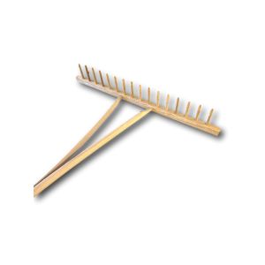 HOUTEN HOOIHARK ENKEL 16 TANDS 75 CM BREED , STEEL 200 CM LANG