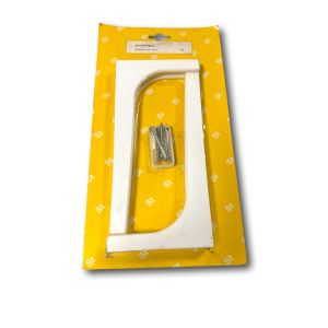 PLANKDRAGER KUNSTSTOF WIT 20 X 10 CM PAK A 2 STUKS