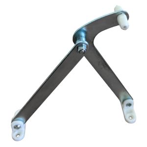 KLEP-RAAMSLUITING GEGALVANISEERD PLASTIC VOET 24CM