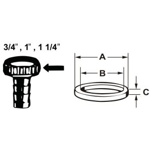 DICHTING-SET SLANGVERBINDING SET VAN 6 STUKS [TEC380230]