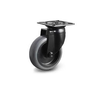 ZWENKWIEL PIANO ZWART 50MM MET BEVESTIGINGSPLAAT