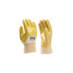 HANDSCHOEN NBR GEEL VENTILERENDE RUG TRICOT