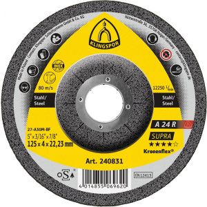 AFBRAAMSCHIJF METAAL KRONENFLEX® AFBRAAMSCHIJVEN KS/SUPRA/A24R/S/GEK/125X4X22,23