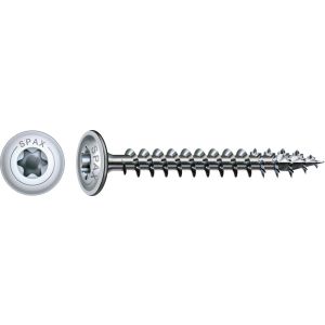 TELLERKOPSCHROEF T30 VOLDRAAD VERZINKT 6X60MM