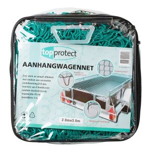 AANHANGWAGENNET+HOEKLUSSEN MET ELASTIEK 200X300CM