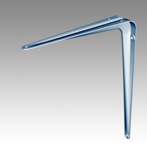 PLANKDRAGER WIT GELAKT STAAL GEPERST - 250 X 300 MM