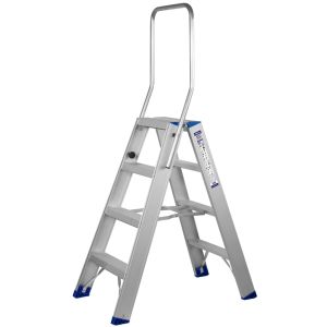 DUBBELTRAP INDUSTRIEEL 6 TREDEN GEANODISEERD (INCL. BEUGEL)