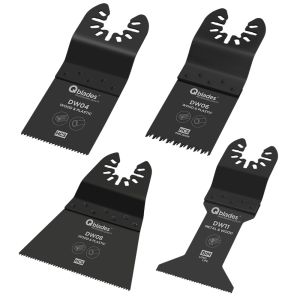 QBLADES MULTIZAAGBLADENSET VOOR HOUT EN METAAL 4-DELIG DW92 SET 4ST