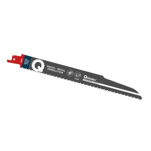 QBLADES RECIPROZAAGBLADD ALLESKUNNER, HOUT MET SPIJKERS, STAAL TOT 12MM, BIM, 8/10TPI - 228MM