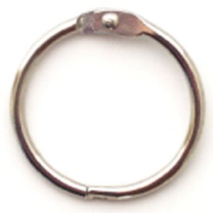 SLEUTELRING STAAL VERNIKKELD SCHARNIEREND 32 MM