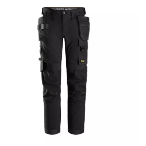 SNICKERS ALLROUNDWORK 4-WEG STRETCH BROEK MET ZAKKEN ZWART