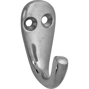 KANHAAK ENKEL 2 SCHROEFGATEN 40MM MESSING GLANS NIKKEL 79C