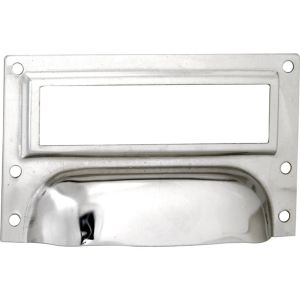 SCHELPGREEP ETIKETRAAM 73X43MM IJZER VERNIKKELT  NO.64D