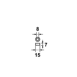 KOGELLAGER VOOR KOGELSCHARNIER 3,5X3,5 Ø 8MM AXA