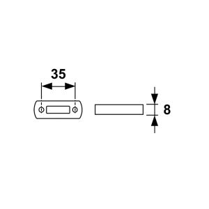 OPVULPLAATJE VOOR AXAFIX WIT