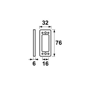RAAMBOOMPJE ONDERLEGPLAAT